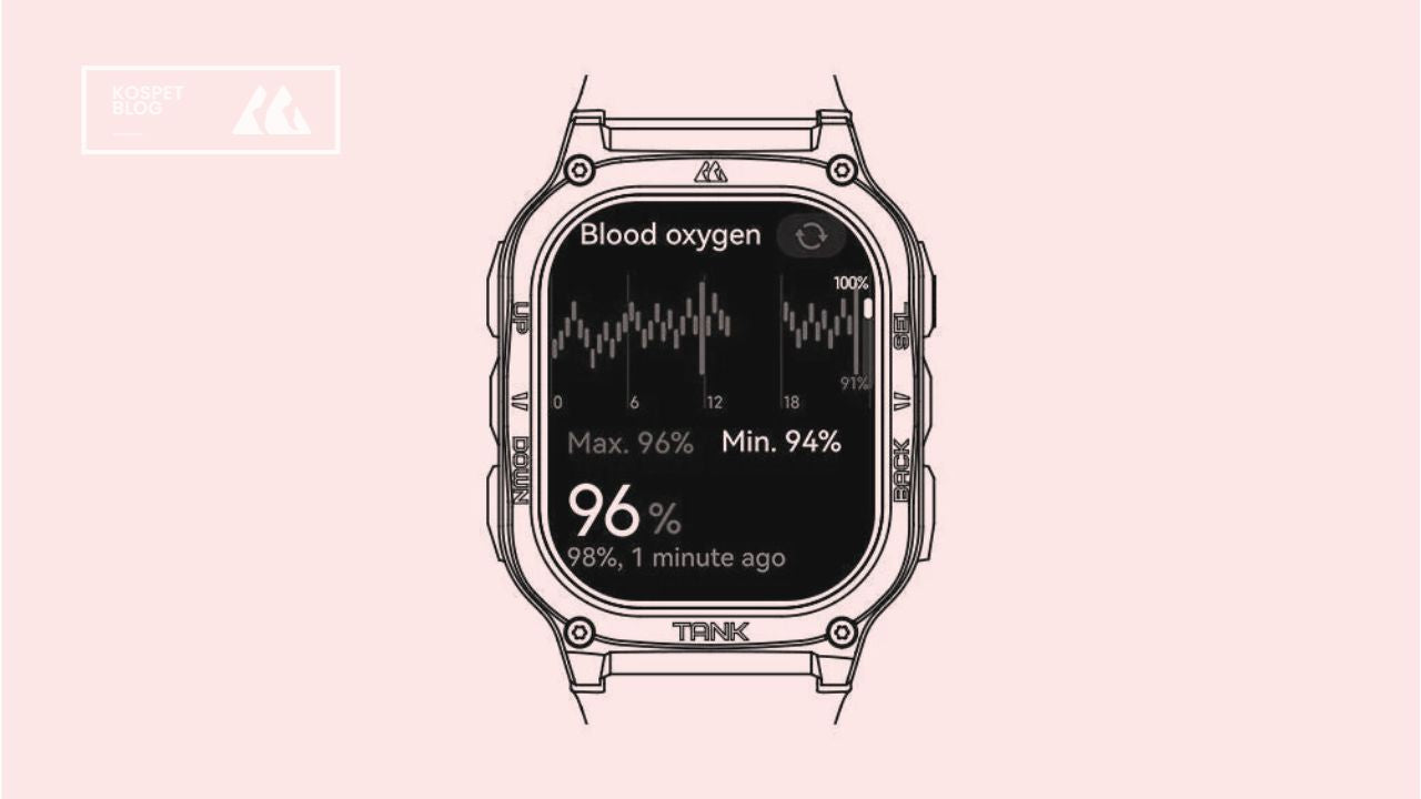 How to Measure Blood Oxygen Levels on Your KOSPET Smartwatch