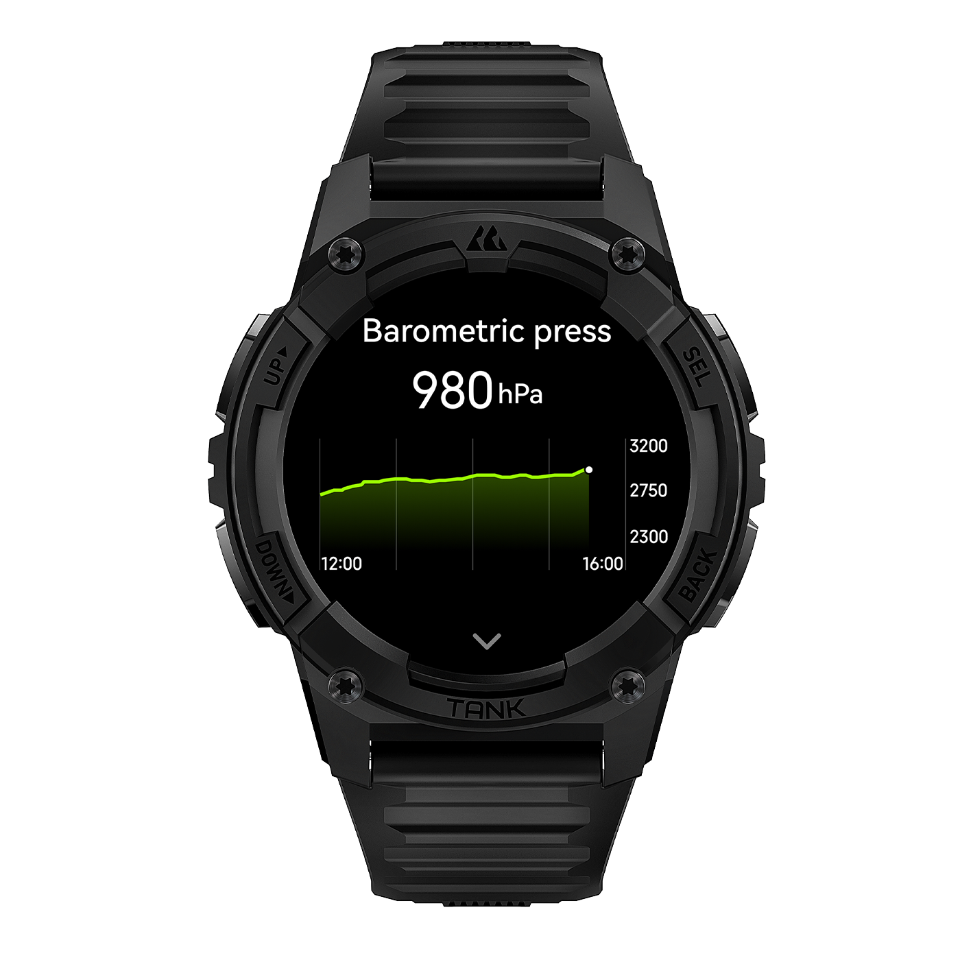 tank s2 smartwatch‘s air pressure face