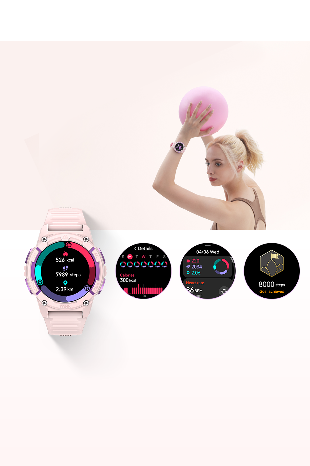 tank s2 smartwatch records women‘s health