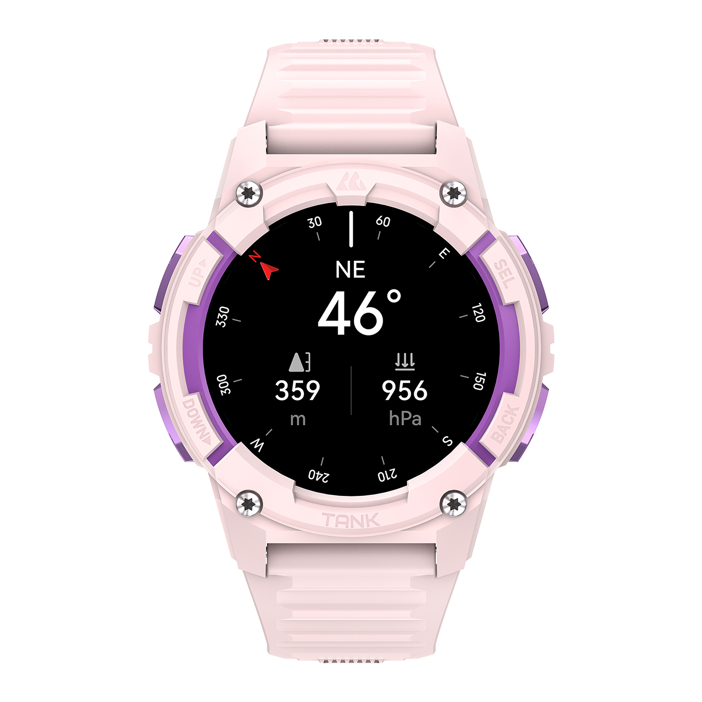 tank s2 smartwatch‘s compass face 