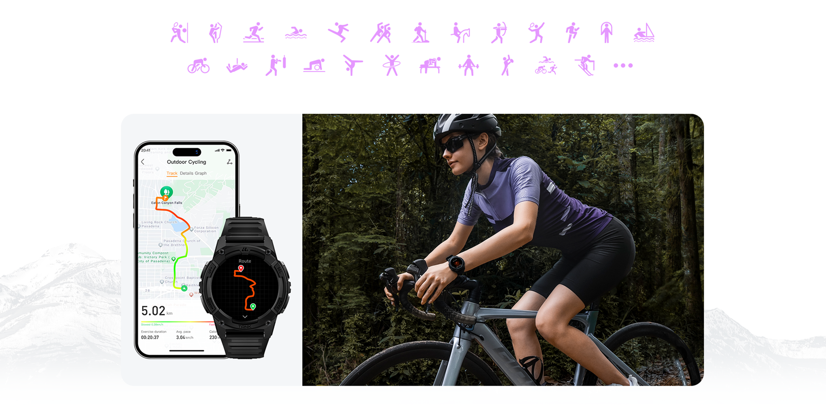 tank s2 smartwatch‘s 170 sport modes