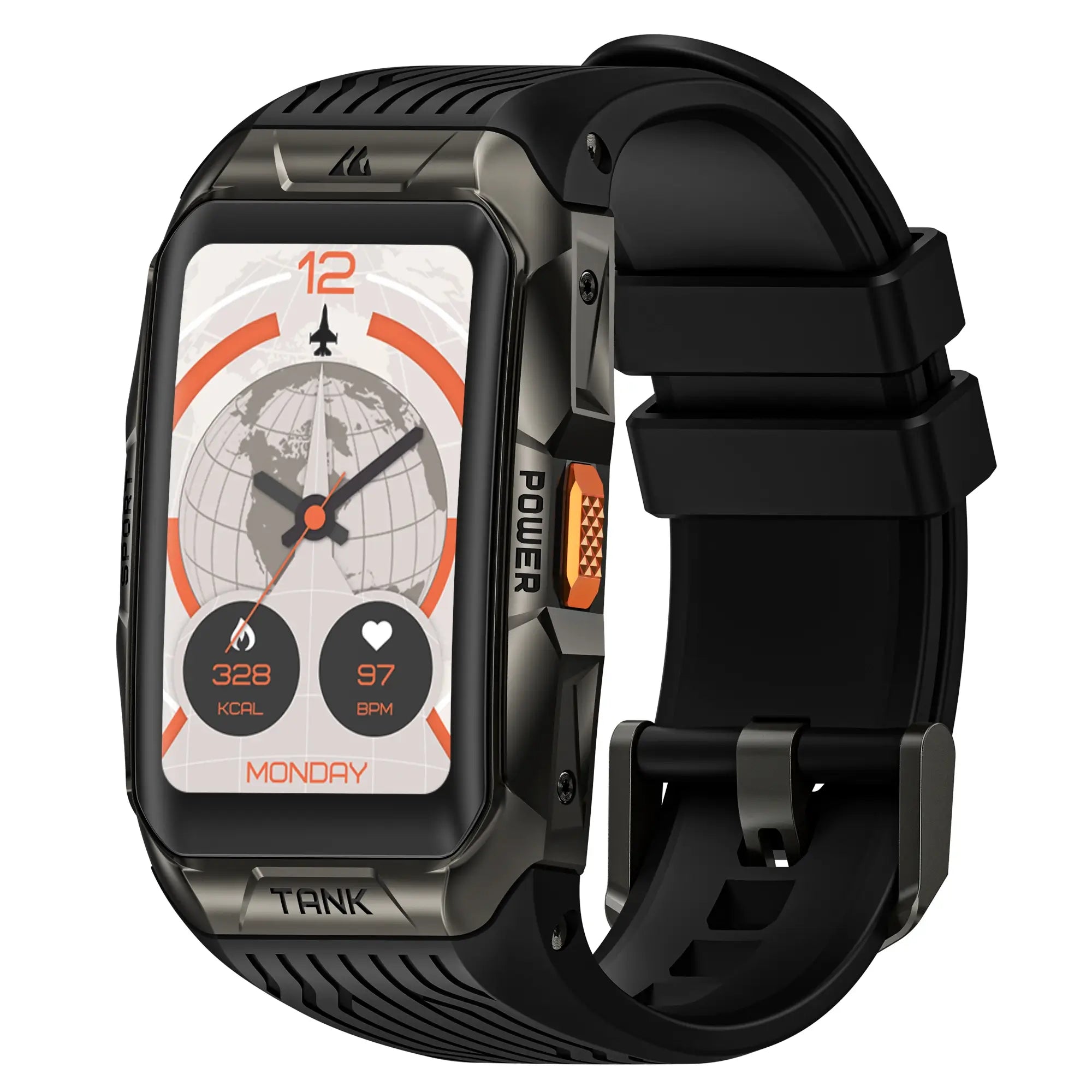 x2 smartwatch black right