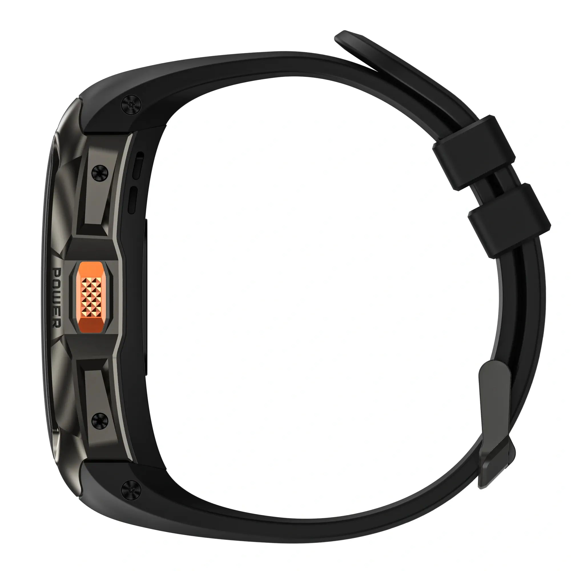 x2 ultra smartwatch black silicone strap